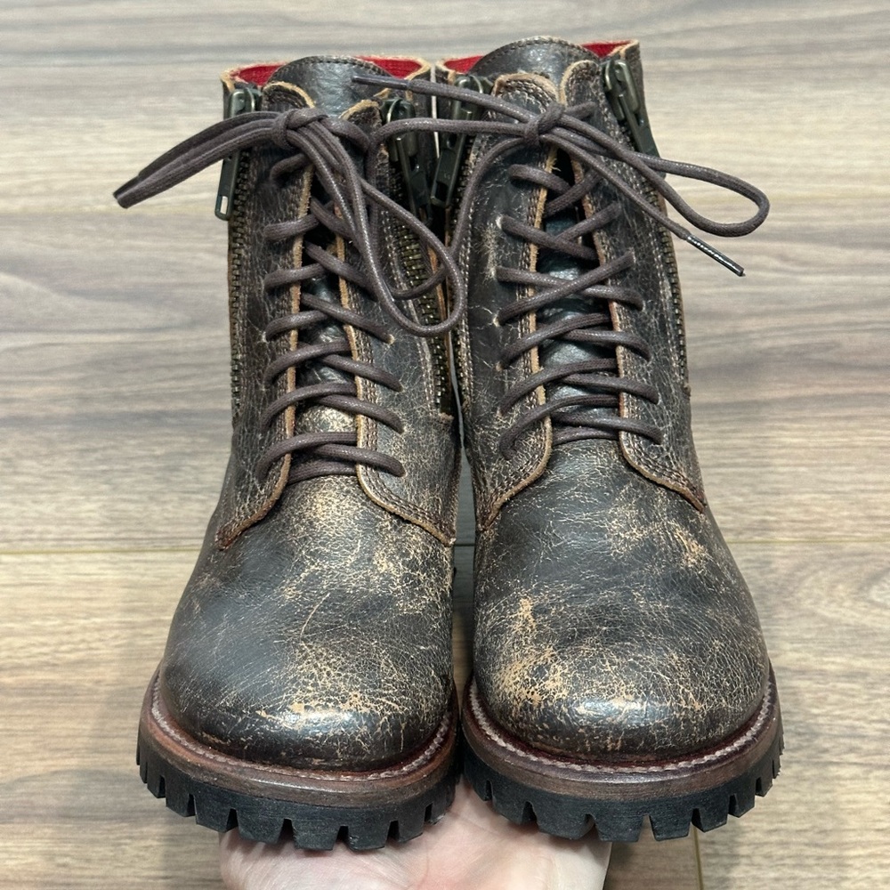 BEDSTU Tactic Trek Combat Style Boot in Teak Brown Size 6 - Picture 6 of 11